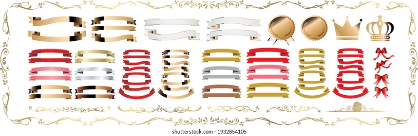 ribbon and frame illustration Vector