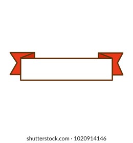 ribbon frame isolated icon