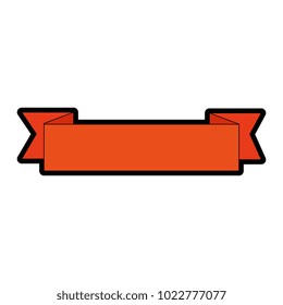 ribbon frame isolated icon