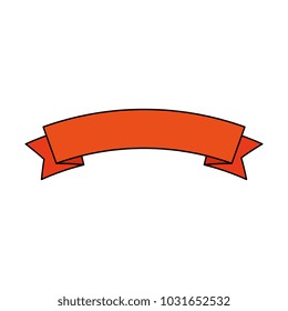 ribbon frame isolated icon