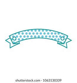 ribbon frame isolated icon