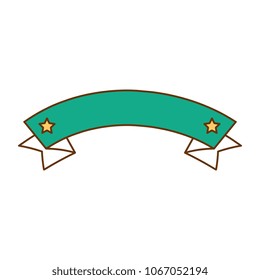 ribbon frame isolated icon