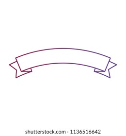 ribbon frame isolated icon