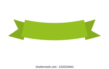 ribbon frame isolated icon