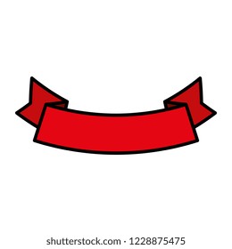 ribbon frame isolated icon