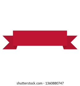ribbon frame isolated icon