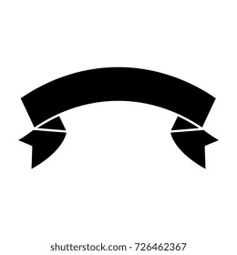 ribbon frame isolated icon