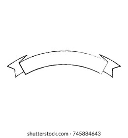 ribbon frame isolated icon