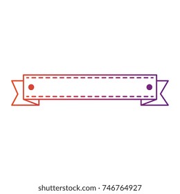 ribbon frame isolated icon