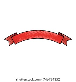 ribbon frame isolated icon