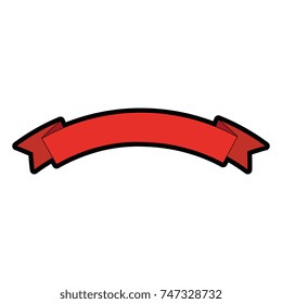 ribbon frame isolated icon