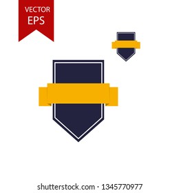 Ribbon frame for a text, logo many other options isolated icons