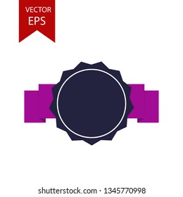 Ribbon frame for a text, logo many other options isolated icons