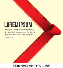 Ribbon Frame Vector Template Design Illustration