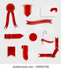 Ribbon frames. Vector eps10
