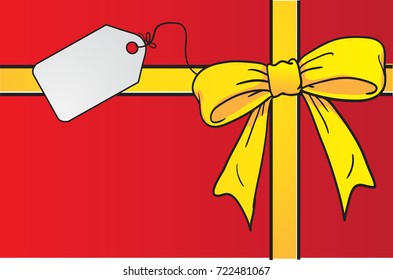 Ribbon and gift wrap knot background