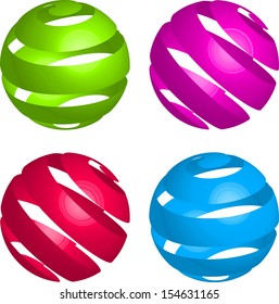 Ribbon globe
