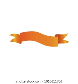 Ribbon gold gradient vector decoration design banner element illustration emblem isolated