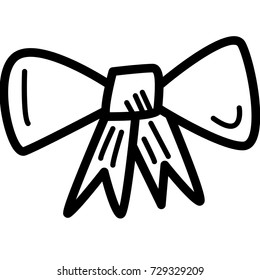 Ribbon Hand Drawn Icon