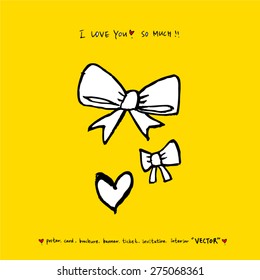 ribbon / Hand drawn illustrations - vector