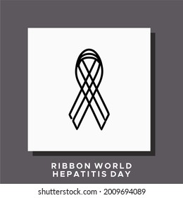 ribbon hepatitis one line continuous