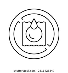 ribbon hiv line icon vector. ribbon hiv sign. isolated contour symbol black illustration