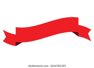 Ribbon icon. Ribbon banner icon on white background.