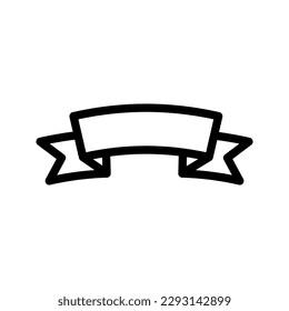 Ribbon icon. Banner sign. vector illustration