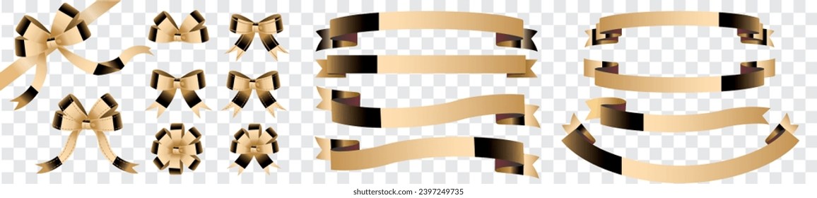 ribbon icon collection illustration vector