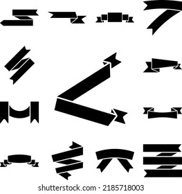 Ribbon icon in a collection with other items