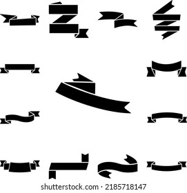 Ribbon icon in a collection with other items