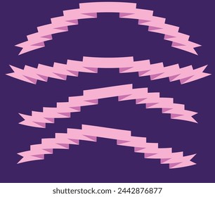 Ribbon icon. Decoration shop product card and business theme. Isolated design. Vector illustration. Eps10.