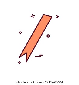 Ribbon icon design vector