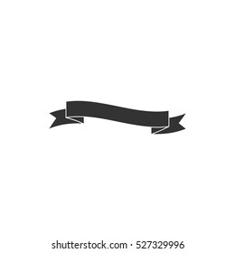 Ribbon icon flat. Illustration isolated vector sign symbol