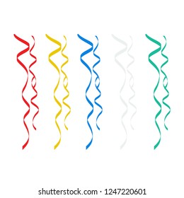 ribbon icon in flat style isolated vector illustration on white transparent background