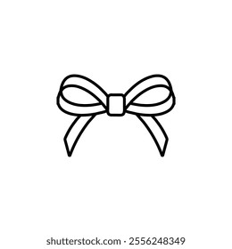ribbon icon Flat symbol set outline