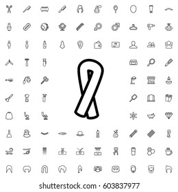 Ribbon icon illustration isolated vector sign symbol. barbershop icons vector set.