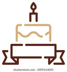Ribbon icon illustration for web, app, infographic, etc