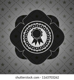ribbon icon inside dark badge