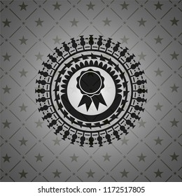 ribbon icon inside retro style black emblem