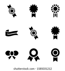 ribbon icon isolated sign symbol vector illustration - Collection of high quality black style vector icons
