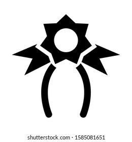 ribbon icon isolated sign symbol vector illustration - high quality black style vector icons
