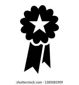 ribbon icon isolated sign symbol vector illustration - high quality black style vector icons
