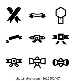 ribbon icon isolated sign symbol vector illustration - Collection of high quality black style vector icons
