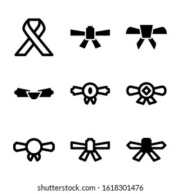 ribbon icon isolated sign symbol vector illustration - Collection of high quality black style vector icons
