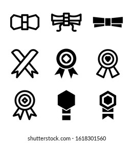 ribbon icon isolated sign symbol vector illustration - Collection of high quality black style vector icons
