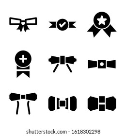 ribbon icon isolated sign symbol vector illustration - Collection of high quality black style vector icons
