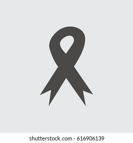 Ribbon icon isolated sign symbol and flat style for app, web and digital design. Vector illustration.