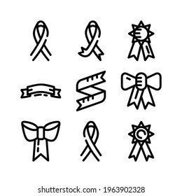 ribbon icon or logo isolated sign symbol vector illustration - Collection of high quality black style vector icons
