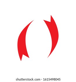 ribbon icon logo vector design